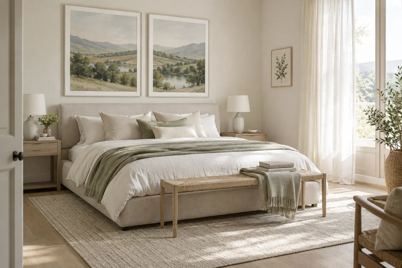 Gallery wall inspiration: bedroom