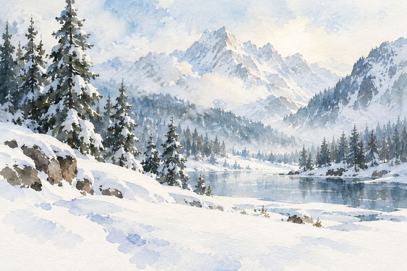 Winter art prints