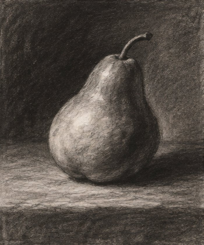 Charcoal art style