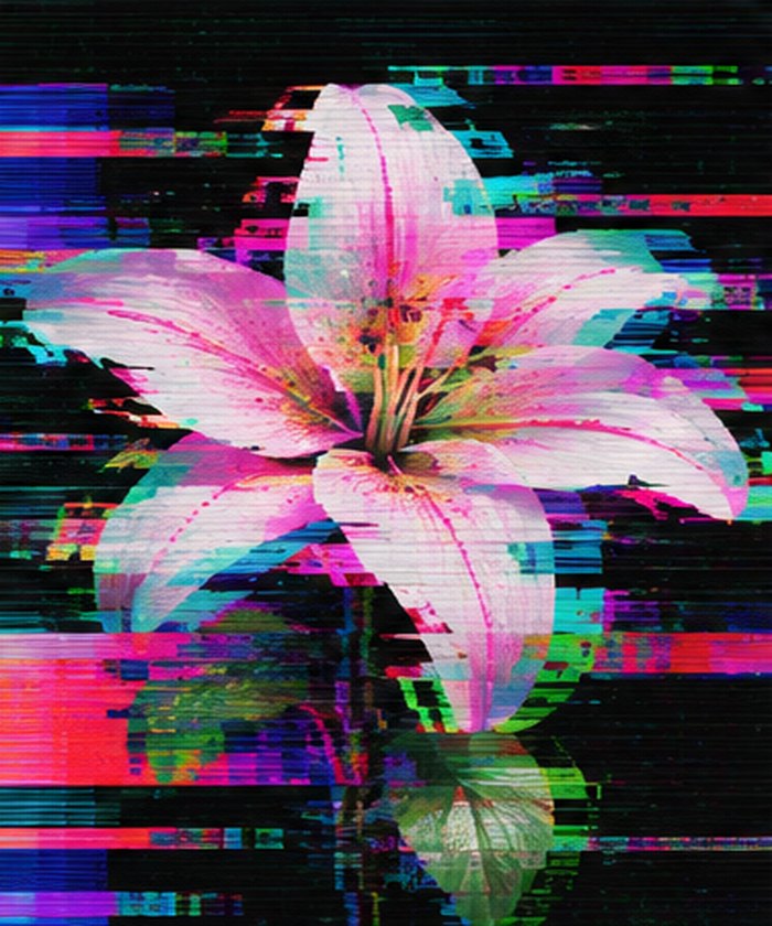 Glitch art art style