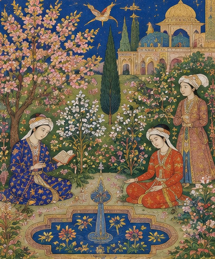 Persian miniature art style