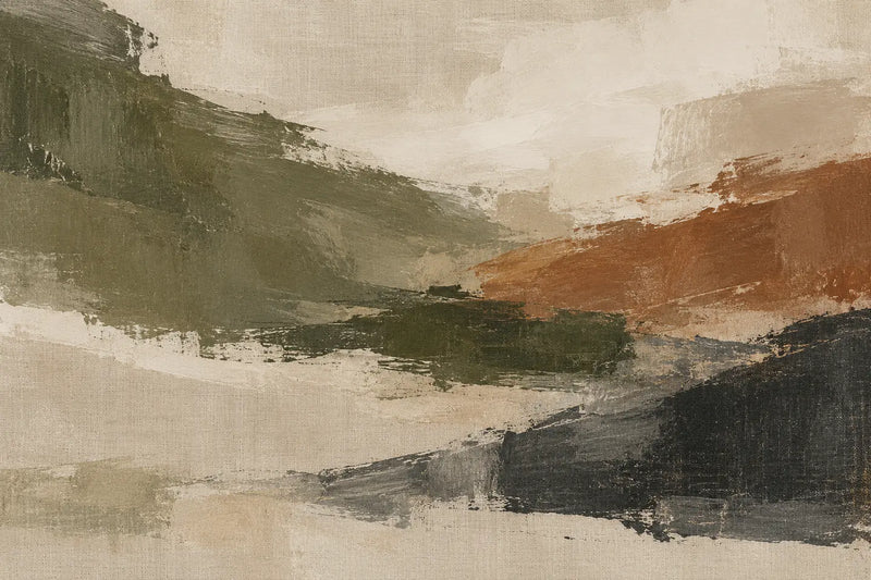 A simple approach to mixing sizes, colours and subjects without making the wall feel busy.