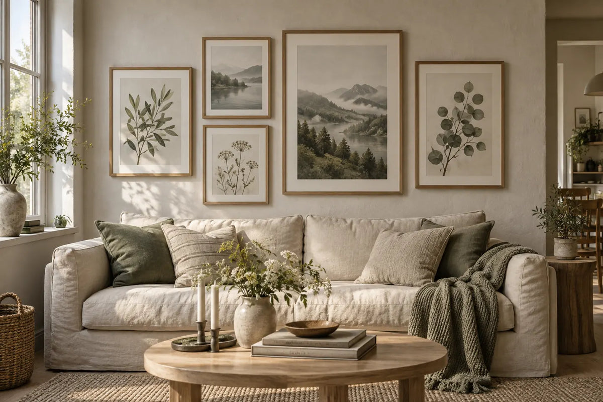 Gallery wall inspiration: living room