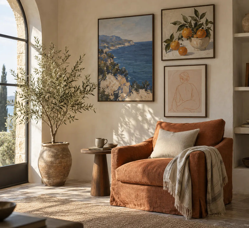Gallery wall inspiration: mediterranean corner