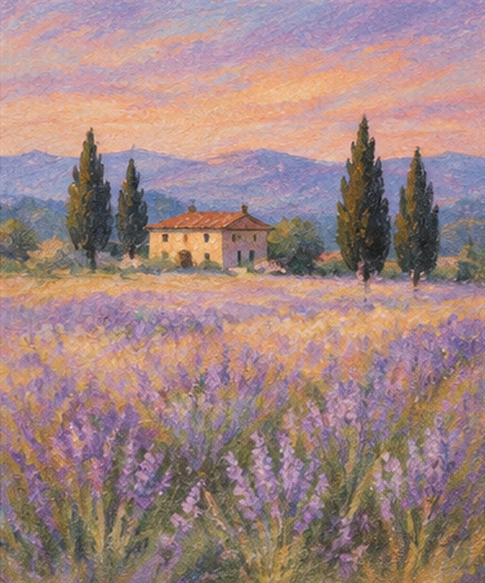 Pastel drawing