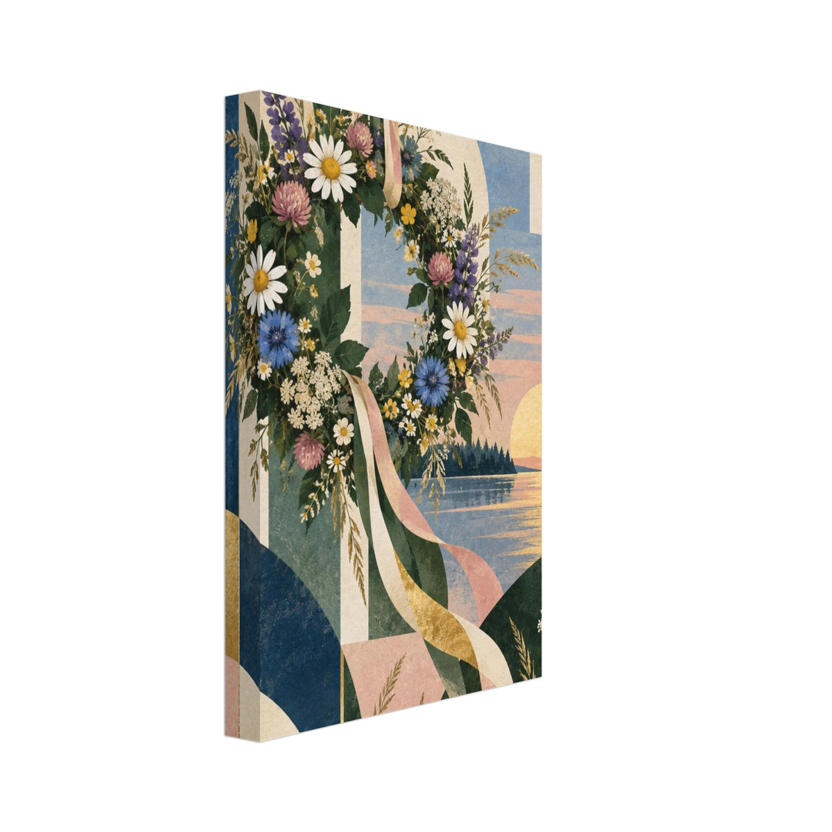 Original Abstract Composition Study VII Fine Art Print – Canvas