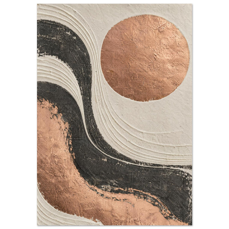 Abstrakt kopparcirkel – poster
