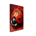 beetle art print for the home office, soft painterly artwork on matte paper