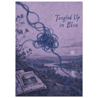 Tangled Up In Blue Typography Poster