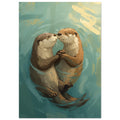 little woodland mouse art print for the nursery, soft painterly artwork on matte paper