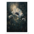 original abstract composition art print for the living room, soft painterly artwork on matte paper