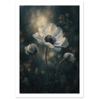 original abstract composition art print for the living room, soft painterly artwork on matte paper