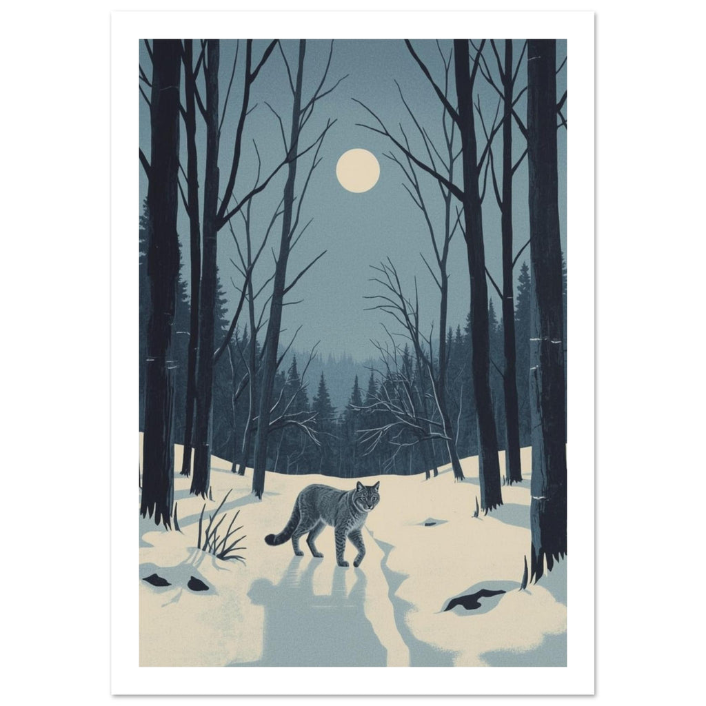 cat art print for the living room, soft painterly artwork on matte paper