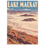 Lake Mackay Vintage Travel Poster