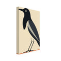 raven art print for the home office, soft painterly artwork on matte paper