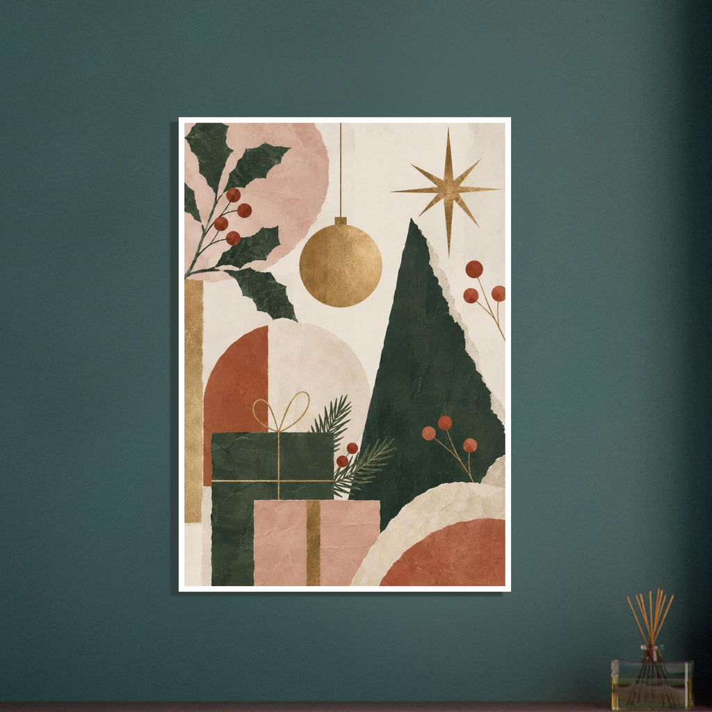 original abstract composition art print for the living room, soft painterly artwork on matte paper