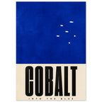 Cobalt Blue Typography Poster