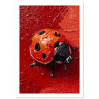 beetle art print for the home office, soft painterly artwork on matte paper