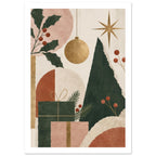 original abstract composition art print for the living room, soft painterly artwork on matte paper