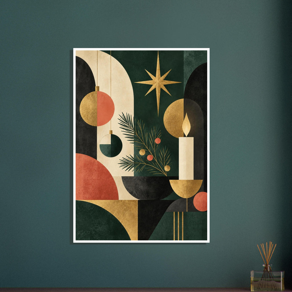 original abstract composition art print for the living room, soft painterly artwork on matte paper