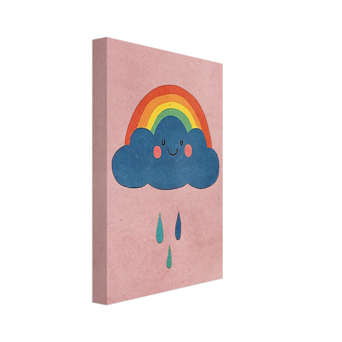 dragon art print for the nursery, soft painterly artwork on matte paper
