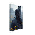 horse art print for the living room, soft painterly artwork on matte paper