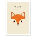 fox art print for the living room, soft painterly artwork on matte paper