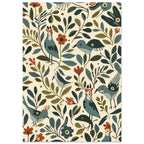 Garden Birds Folk Art Print