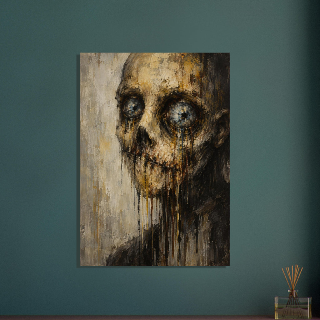 original abstract composition art print for the living room, soft painterly artwork on matte paper