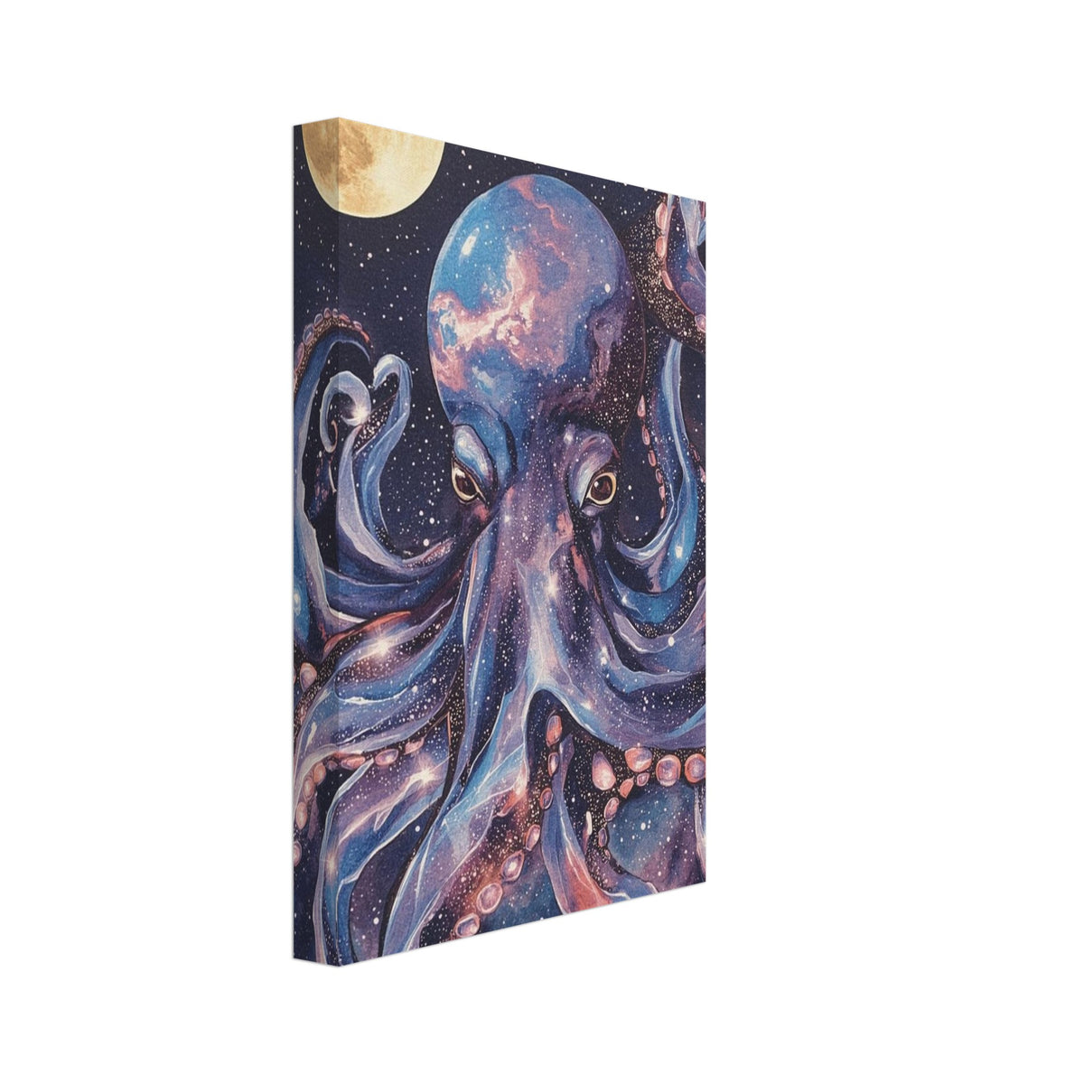 deep sea fish art print for the bathroom, soft painterly artwork on matte paper