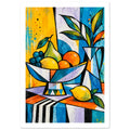 original abstract composition art print for the living room, soft painterly artwork on matte paper