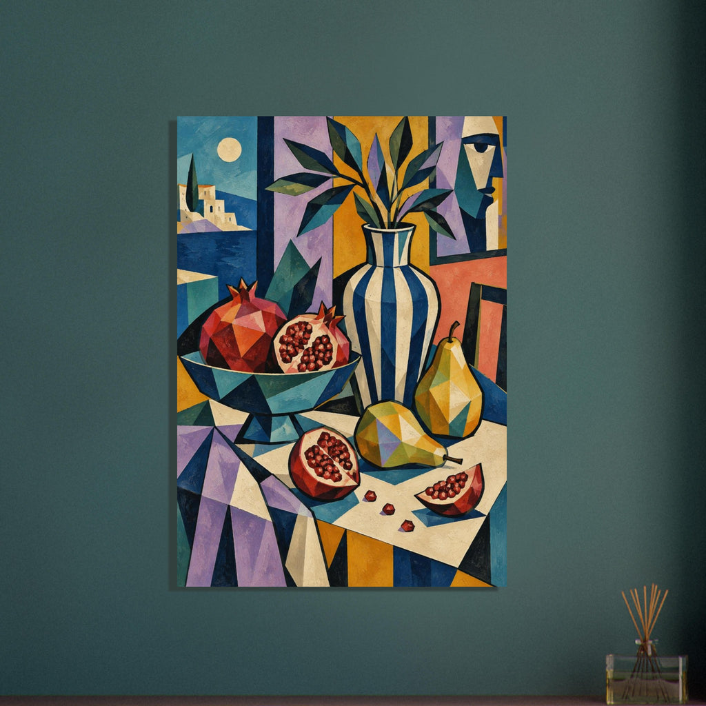 original abstract composition art print for the living room, soft painterly artwork on matte paper