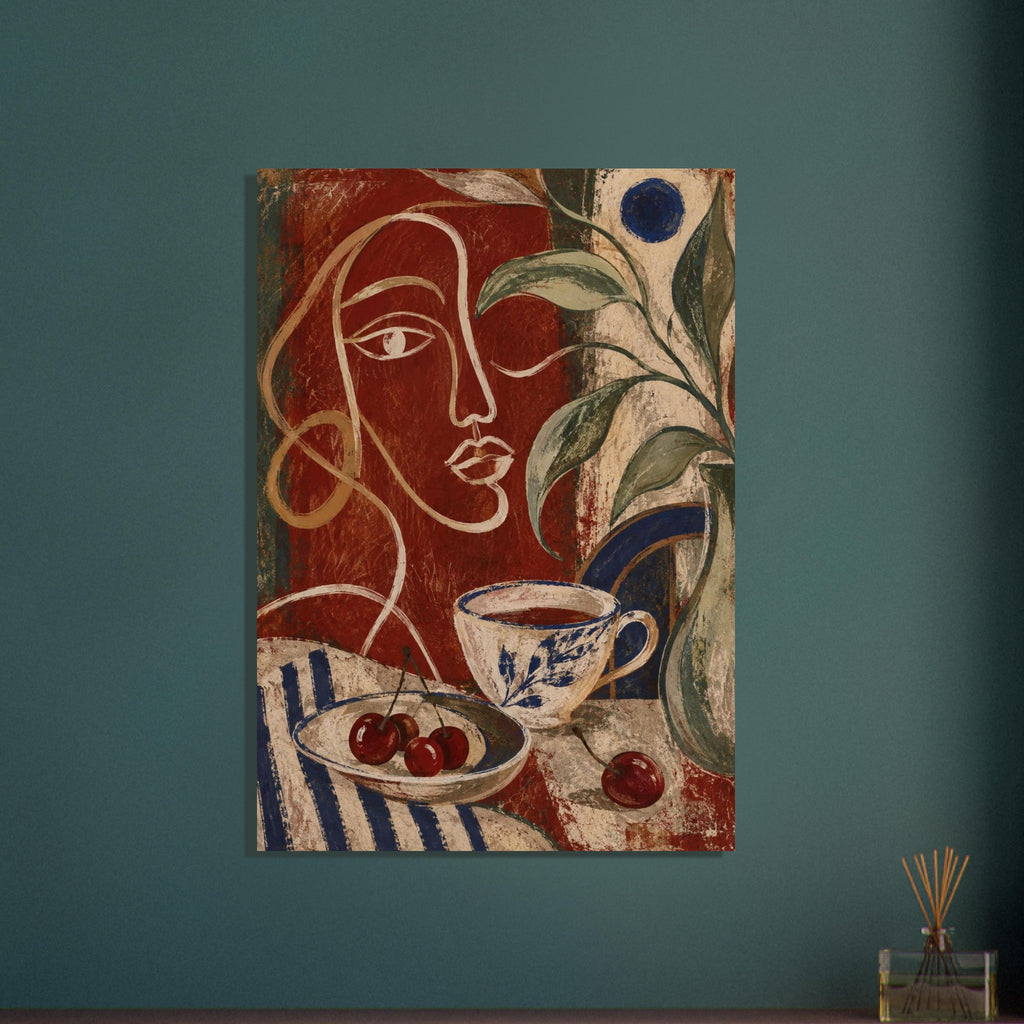 original abstract composition art print for the living room, soft painterly artwork on matte paper