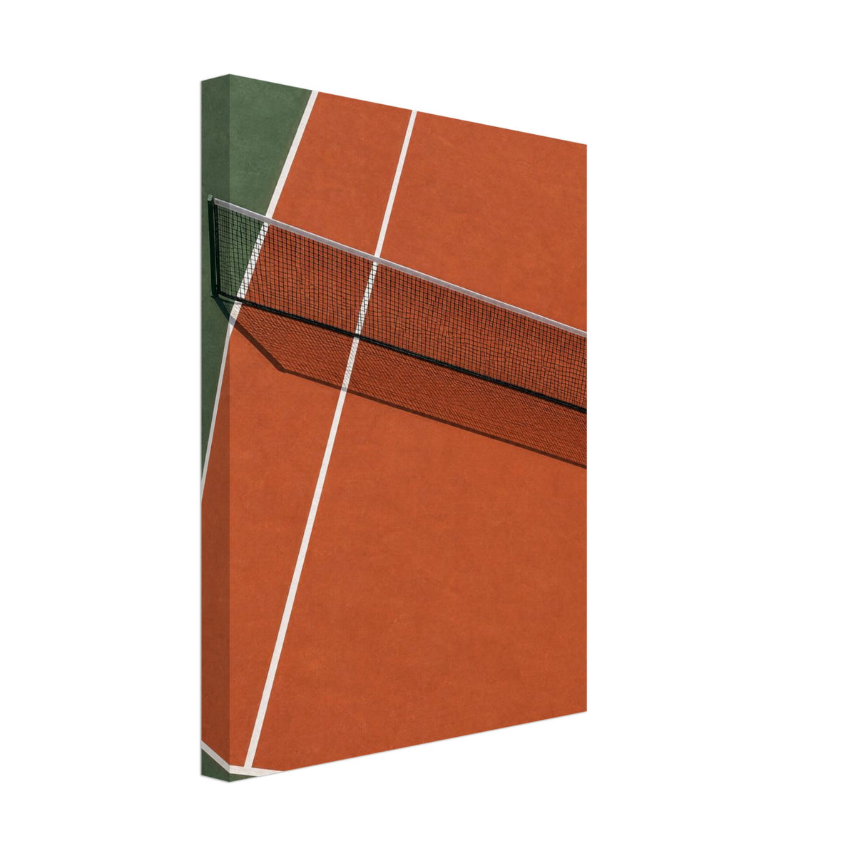 Terracotta Tennis Court Art Print – Canvas