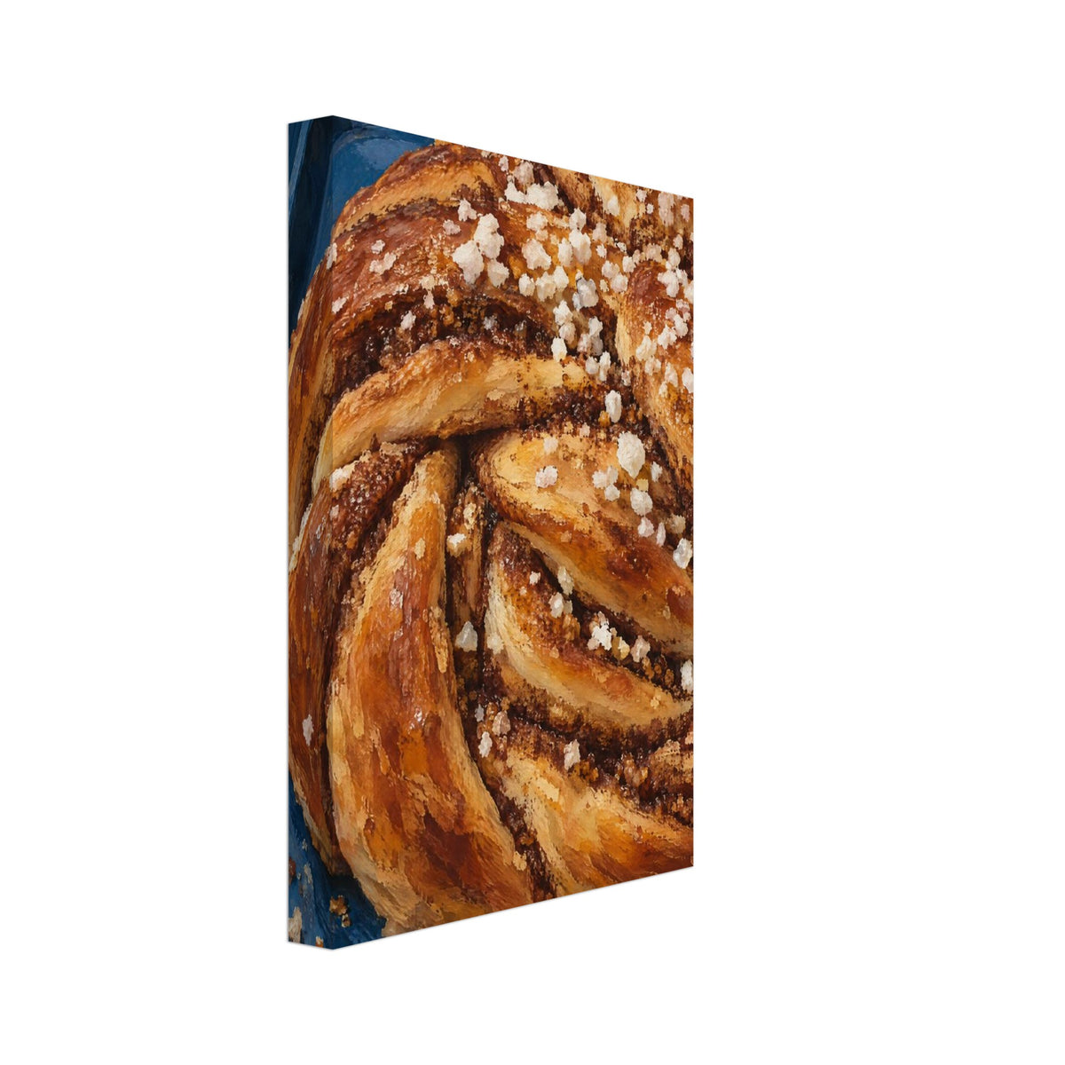 Cinnamon Bun Painterly Art Print – Canvas