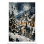 original abstract composition art print for the living room, soft painterly artwork on matte paper