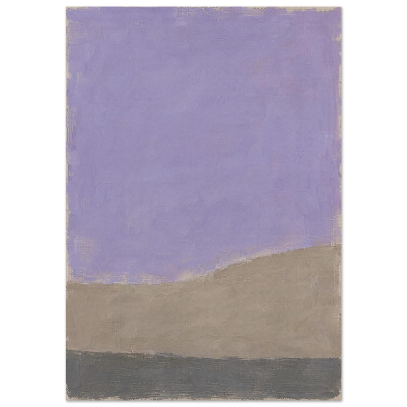 Lilac Colour Block Abstract Art Print