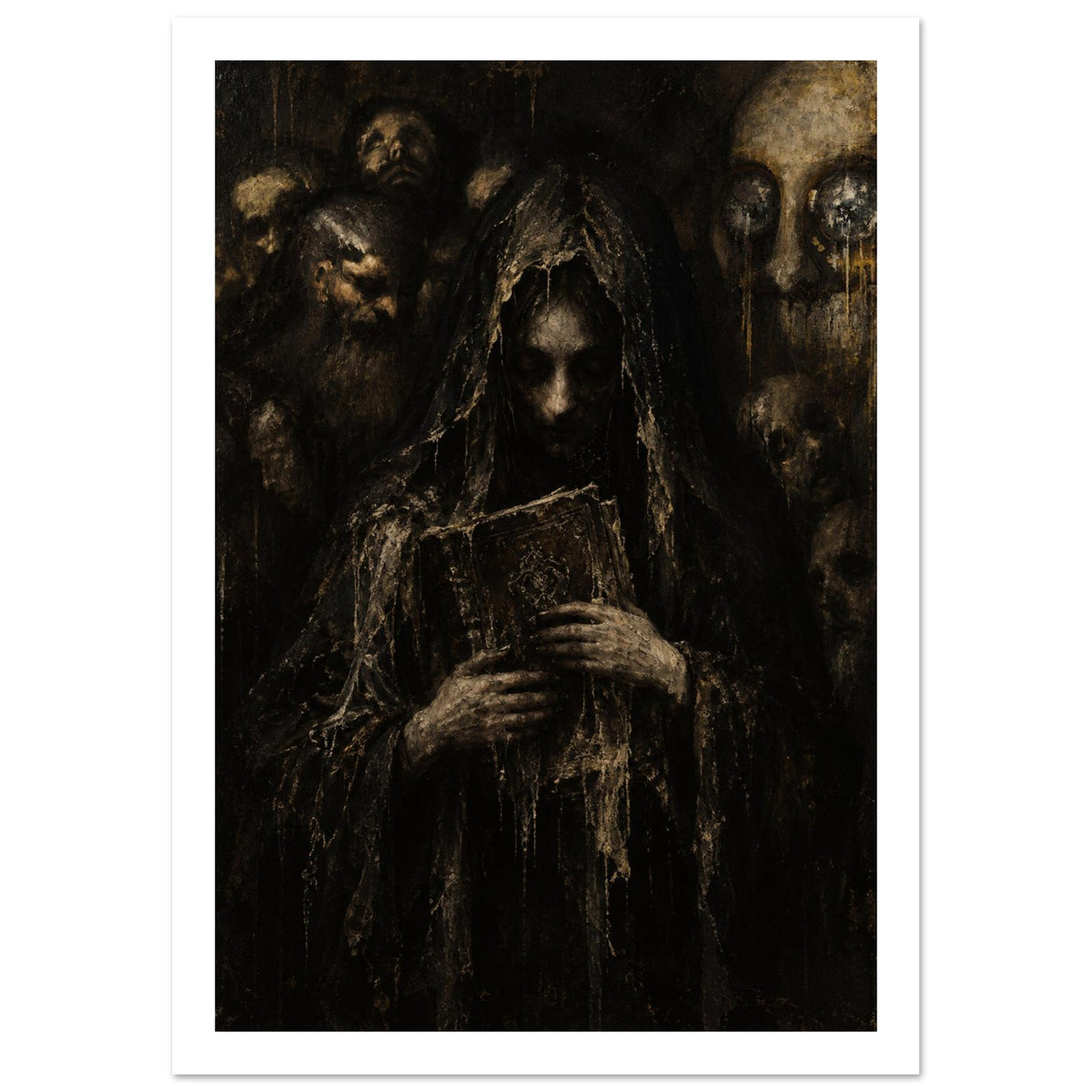 (1) art print for the living room, soft painterly artwork on matte paper
