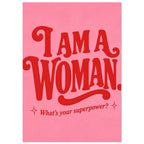 I Am A Woman Retro Poster