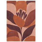 Terracotta Flower Abstract – abstract wall art print by Printavelle – close-up