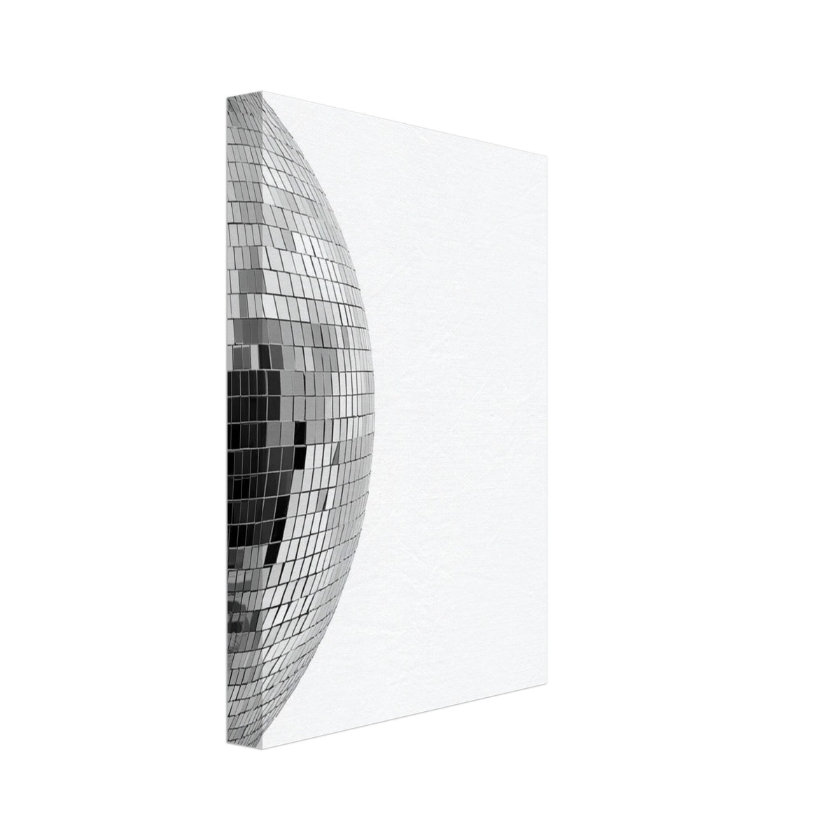Disco Ball Black And White Art Print – Canvas