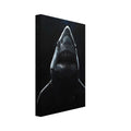 shark art print for the home office, soft painterly artwork on matte paper