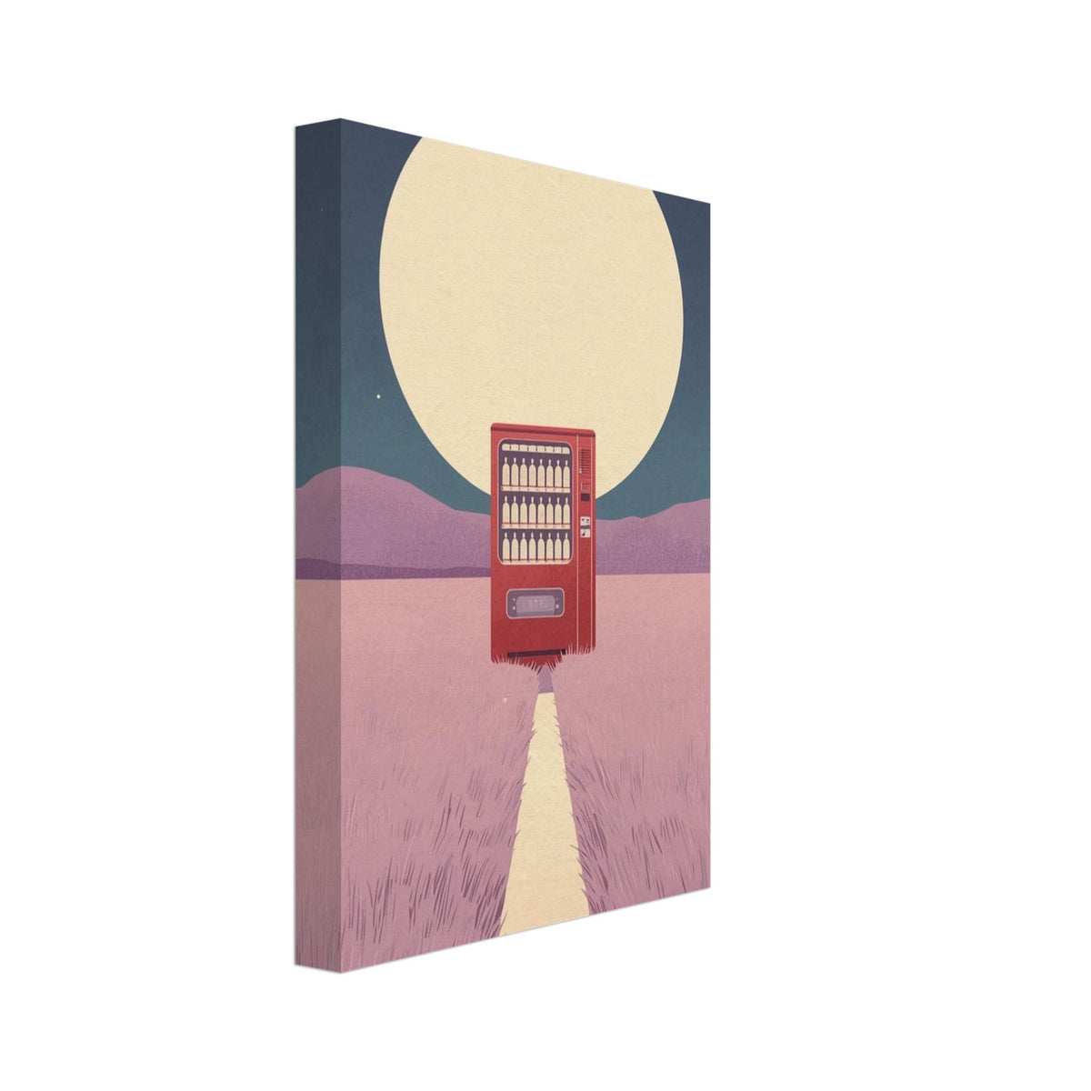 Vending Machine Surreal Landscape Art Print – Canvas