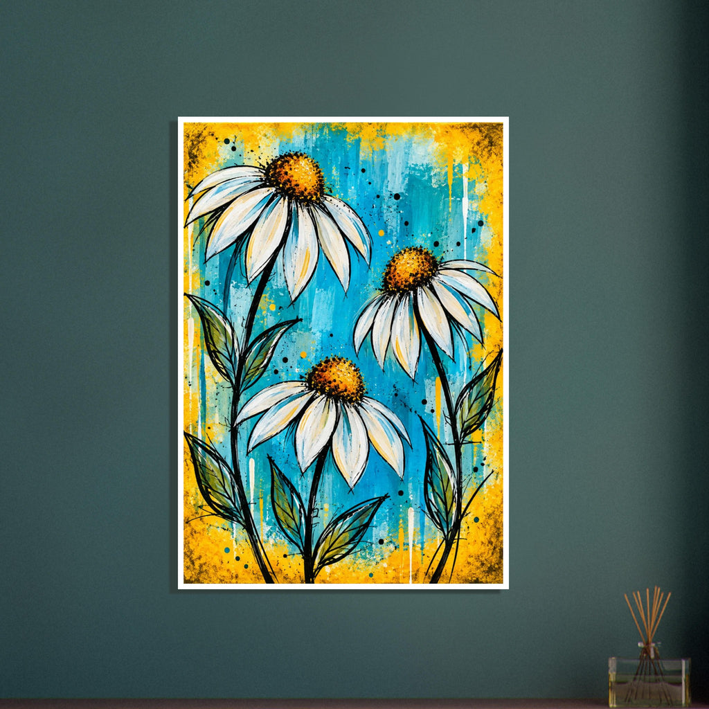 original abstract composition art print for the living room, soft painterly artwork on matte paper