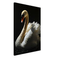 swan art print for the bedroom, soft painterly artwork on matte paper