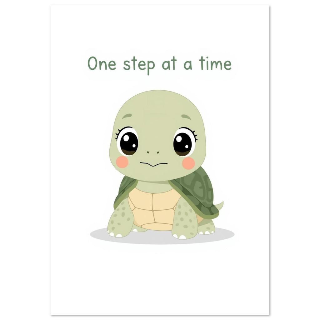 sea turtle art print for the bathroom, soft painterly artwork on matte paper