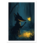 Fox Study Fine Art Print – White Border