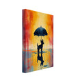 dog art print for the living room, soft painterly artwork on matte paper