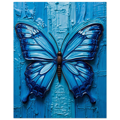 butterfly art print for the bedroom, soft painterly artwork on matte paper