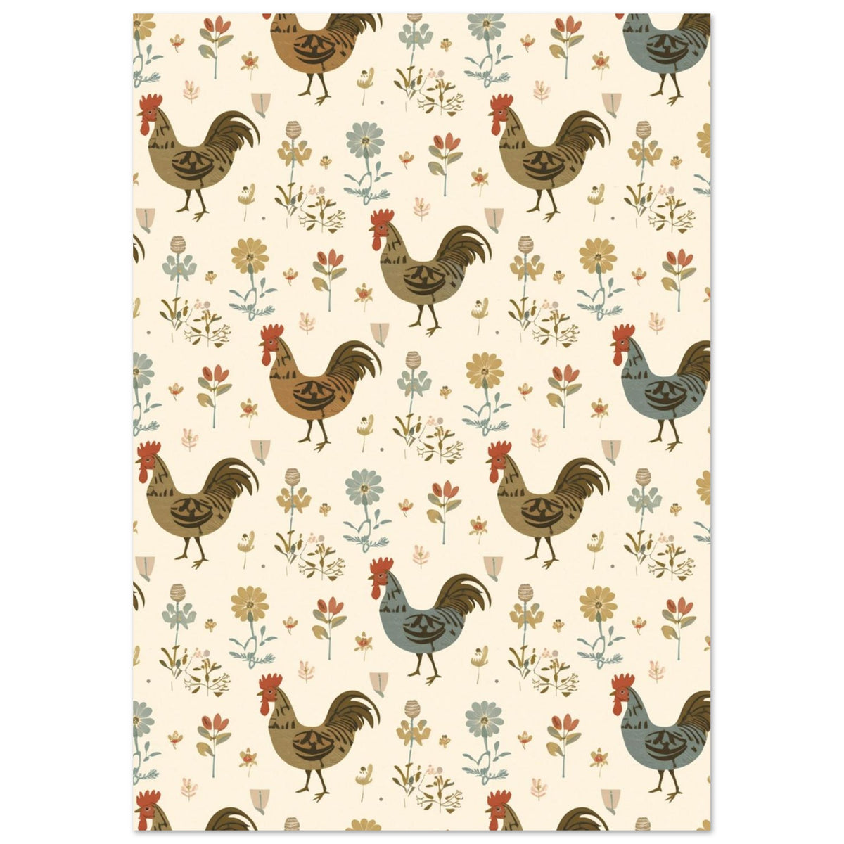Quiet Rooster Art Print